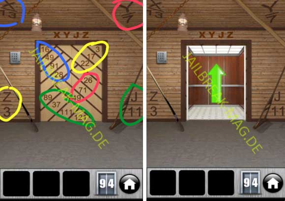 Level 94 Walkthrough für 100 Doors 2013