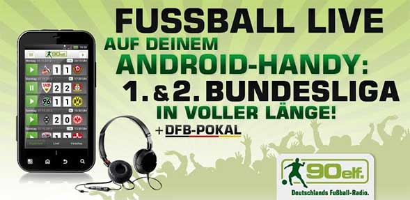 90elf App für Android-Smartphones