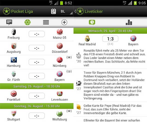 Pocket Liga für Android
