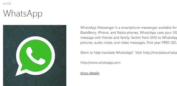 WhatsApp für Windows Phone 8 ist da!