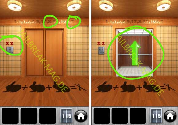 100 Doors 2013 Level 115 Lösung