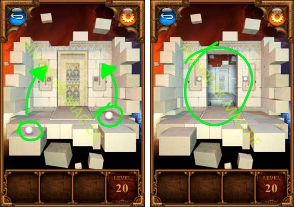 Level 20 Lösung von 100 Doors Parallel Worlds für Android