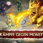 Kämpfe gegen Drachen in Knights and Dragons (Bild: Gree Inc)