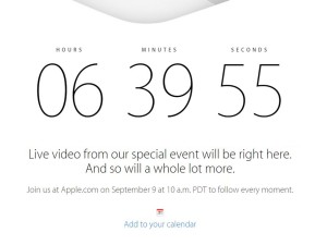 Countdown zur Apple Keynote am 9.9.2014 für iPhone 6 läuft