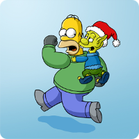 Tipps zum Geschenke Sammeln im Simpsons Springfield Weihnachten 2014 Event (EA Mobile)
