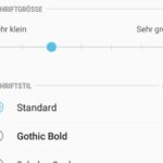 Schriftart und Schriftfarbe beim Galaxy S8 anpassen