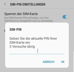 Geräte pin ändern s9