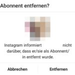 Instagram Abonnenten löschen