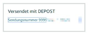 Versendet mit DEPOST