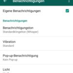 WhatsApp Benachrichtigung für einzelne Kontakte einstellen