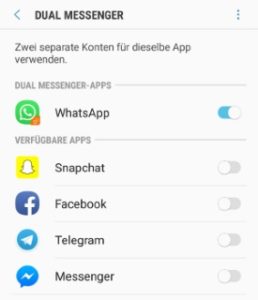 WhatsApp zweimal installieren