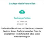 WhatsApp findet Backup nicht?