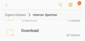 Android Download Ordner finden