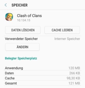 Android Spielstand komplett löschen
