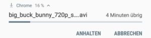 Download anhalten