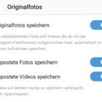 Instagram Filter entfernen