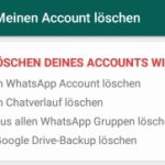 WhatsApp Account löschen ohne App?