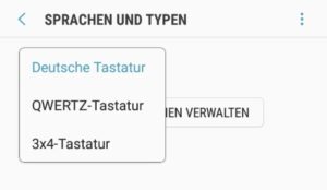 Android 3x4 Tastatur