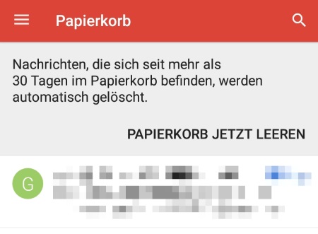 Email Papierkorb löschen - Android-Hilfe.de