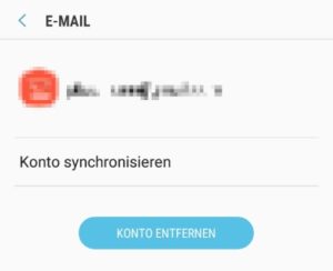 Android E-Mail Zugangsdaten ändern