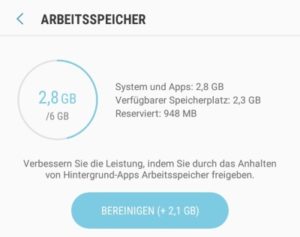 Android RAM anzeigen