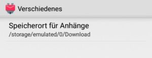 Android Mails auf SD-Karte verschieben und speichern