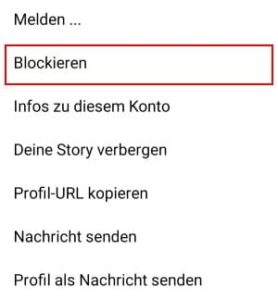 Instagram jemanden blockieren, der mich schon blockiert hat?