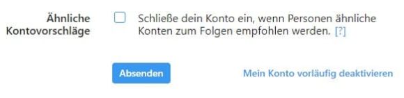 Instagram nicht in Vorschlägen erscheinen