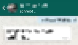 WhatsApp zeigt immer schreibt an